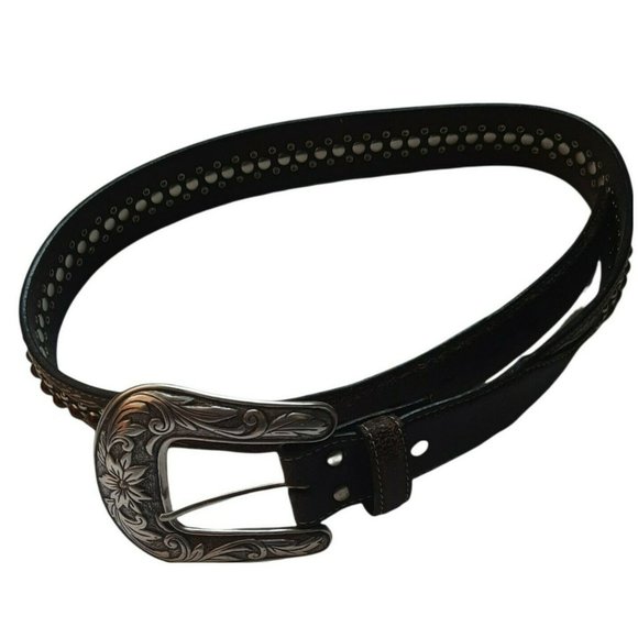 Medium Noone Leather Brown Western Studded Embroidered Brown main image 12